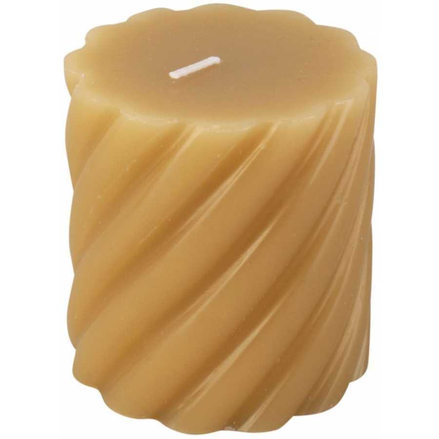 Present Time Swirl Candle - Sand Brown